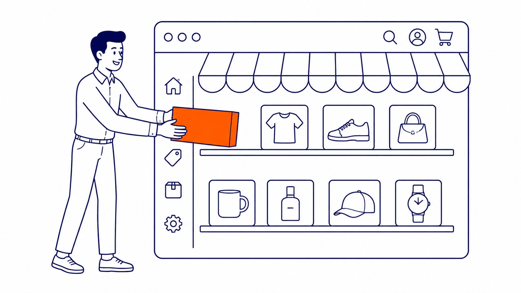 News Announces Shelves Not Products