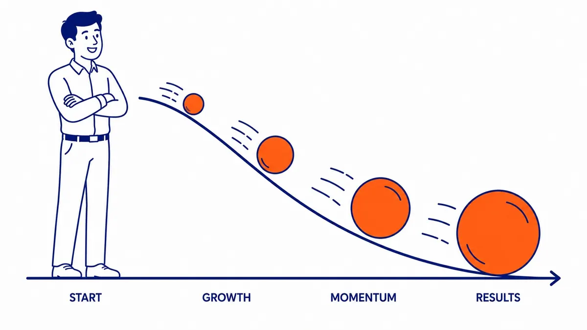 Organic traffic growth compounding over 24 months, SEO results timeline